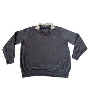 Vineyard Vines‎ Men’s 1/4 Zip Blue Sweater SZ Large